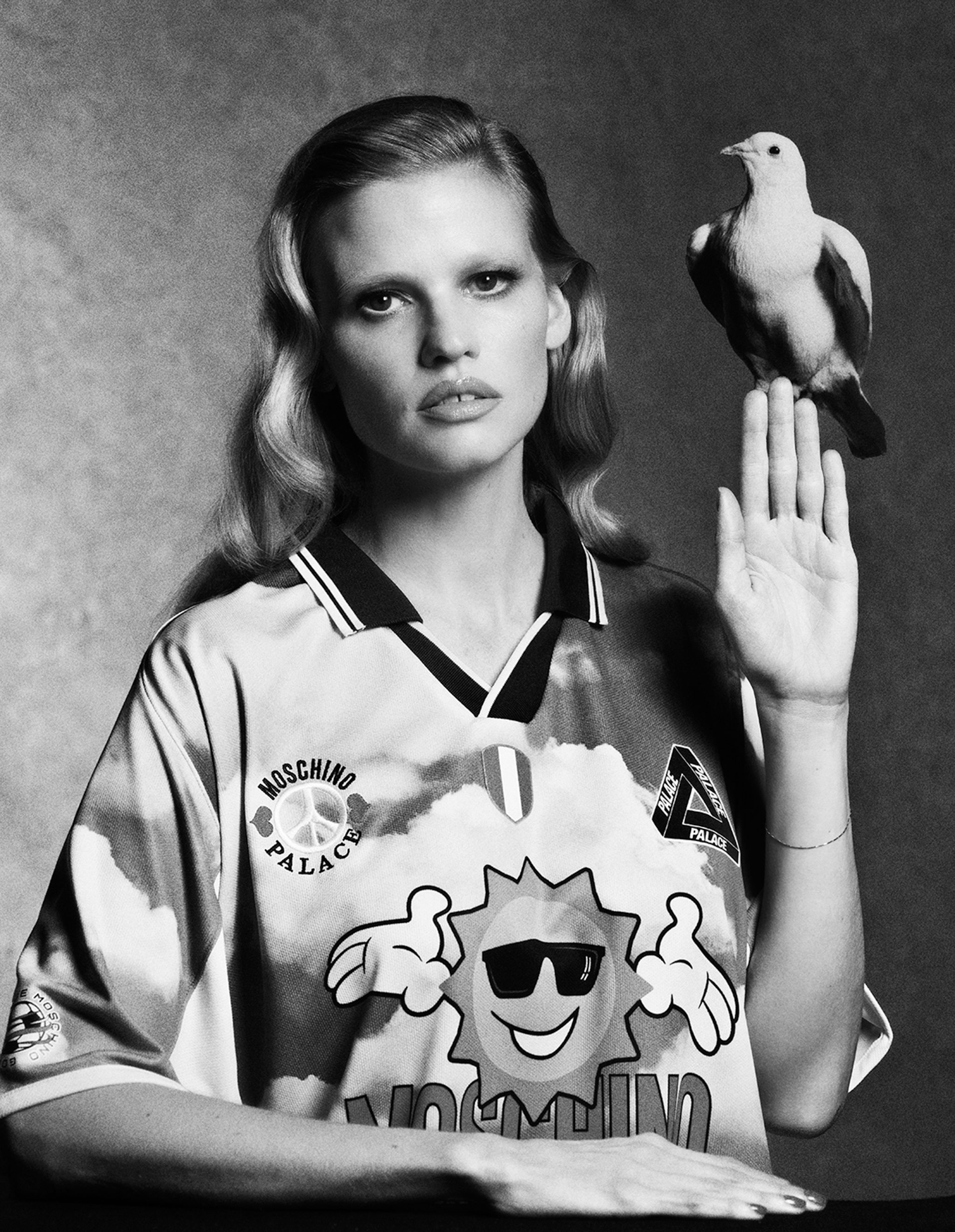 Lara Stone x Nugget in Palace x Moschino Arena Homme + Charlotte Wales 2024