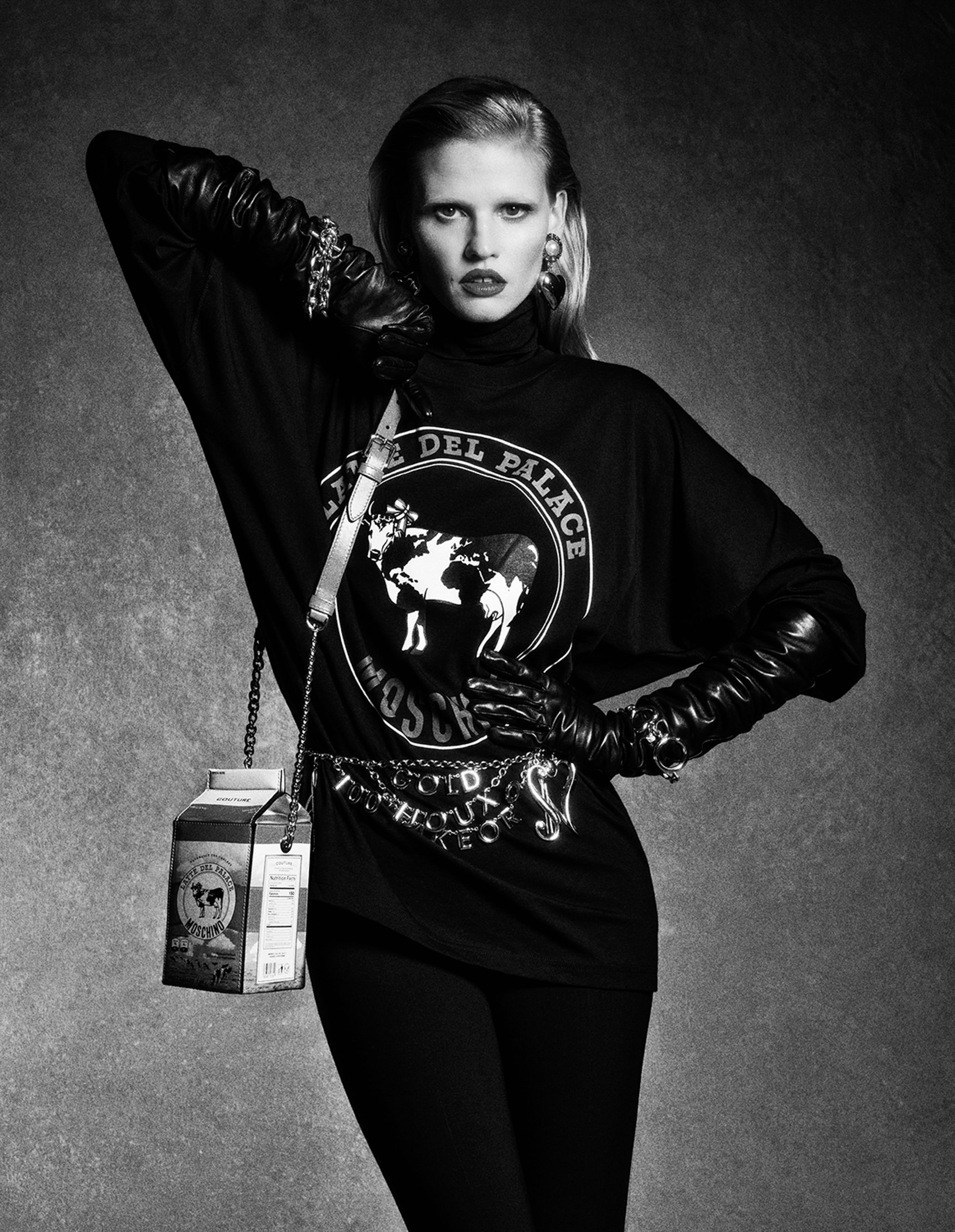 Lara Stone x Nugget in Palace x Moschino Arena Homme + Charlotte Wales 2024